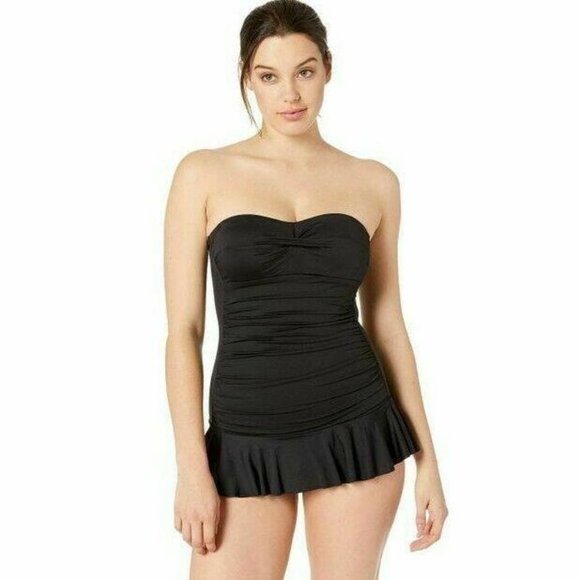 Lauren Ralph Lauren Other - Lauren Ralph Bandeau Tummy Control Swimdress 6